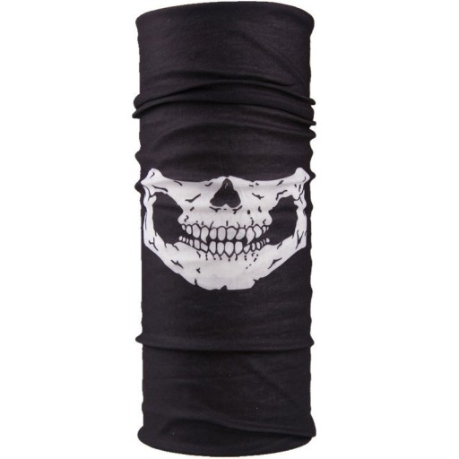 Pañuelo con estampado de calaveras
