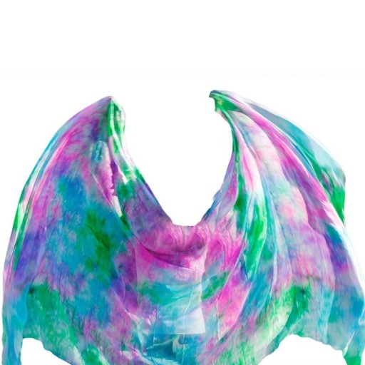 Pañuelo de seda infantil, colorido.