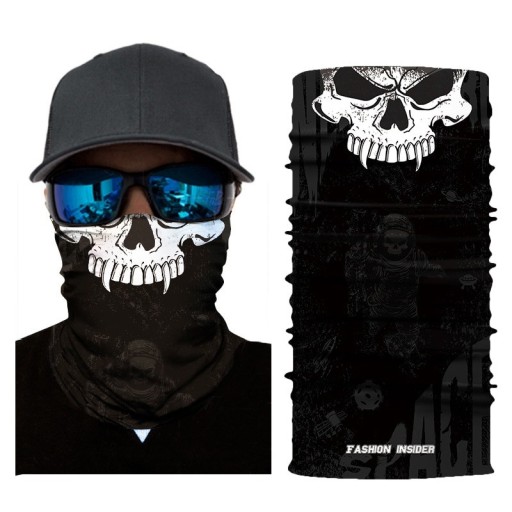 Pañuelo estampado para hombre - negro