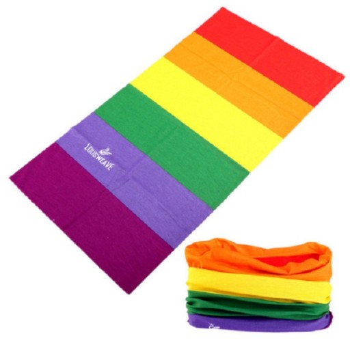 Pañuelo unisex de rayas de colores