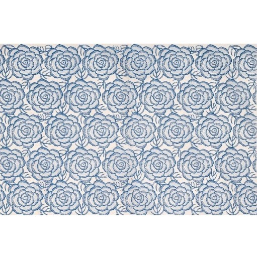 Papel de transferência cerâmico sob esmalte 53x37 cm com padrão de rosas papel tradicional de alta temperatura para decoração e transferências de cerâmica