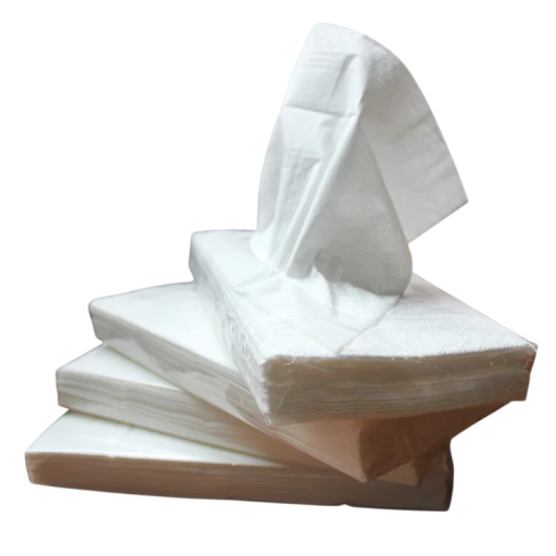 Paper Handkerchiefs 4 Packs x 30 Sheets Box Refill Hygienic Handkerchiefs for Home and Bathroom