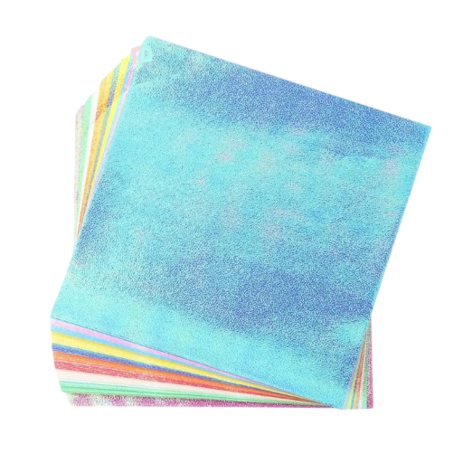 Papier origami błyszczący jednostronny kwadratowy 20 × 20 cm 50 sztuk arkuszy papieru do składania scrapbooking dekoracje DIY tworzenie