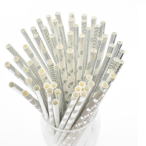 Papieren rietjes 50 stuks