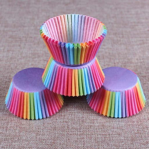 Papir muffin- og cupcakeforme - 100 stk.