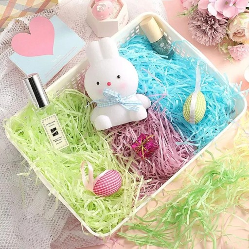 Papírová výstelka do dárkových krabiček 20 g dekorativní tráva barevné balení dárků výplň zásilek a krabiček