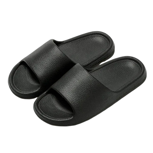 Papuci de casă pentru bărbați de culoare solidă Papuci de casă moi și confortabili Design simplu Pantofi de casă ușoare Material respirabil Papuci eleganti