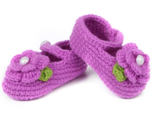 Papuci de tricotat pentru fete