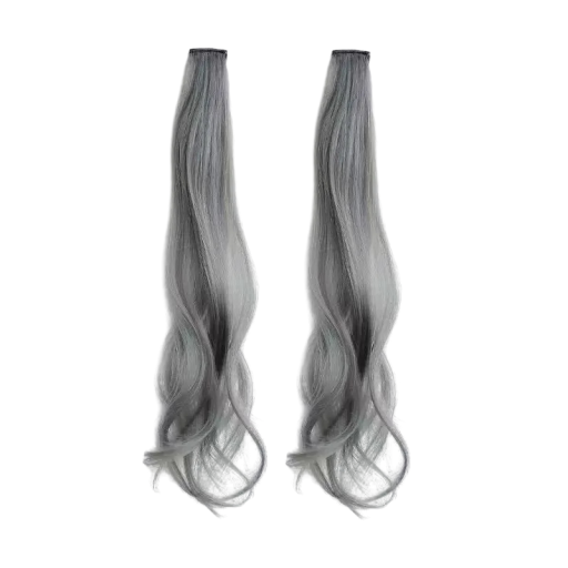 Păr de extensie din păr sintetic 2 buc, două șuvițe 50 cm, 20 g, extensii de păr, accesorii pentru păr pentru doamne