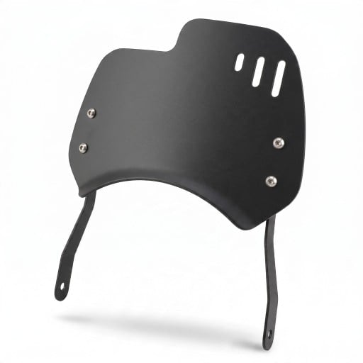 Para-brisas universal para moto para farol redondo de 6–8 polegadas com suporte em alumínio e aço inoxidável proteção contra o vento
