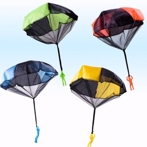 Parachutiste avec parachute 4 pcs
