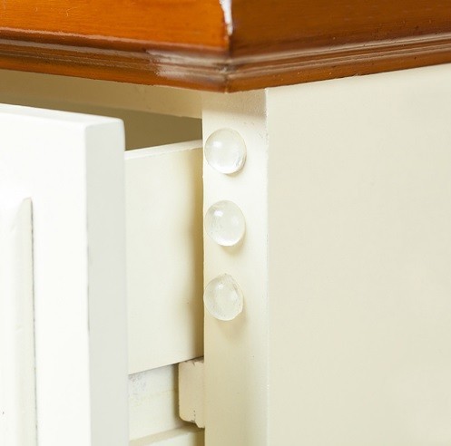 Paragem de silicone autocolante transparente - 24 pcs