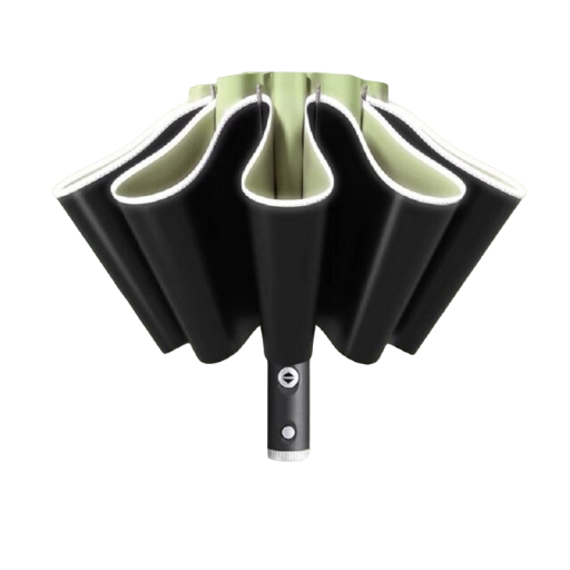 Parapluie entièrement automatique avec bande réfléchissante