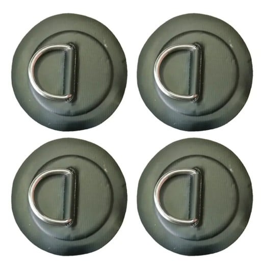 Parche de PVC con anillo en D de acero inoxidable para la cubierta de surfboard, dinghy, accesorios de barco para fijar equipo de deportes