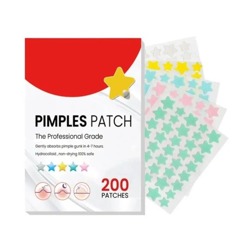 Parches para el acné con forma de estrella de colores Adhesivos hidrocoloides para el cuidado de la piel Parches para cubrir el acné Parches faciales