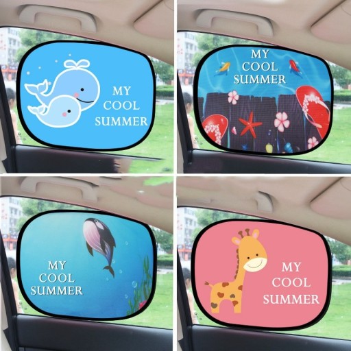 Pare-soleil pour enfants pour voiture 2 pièces