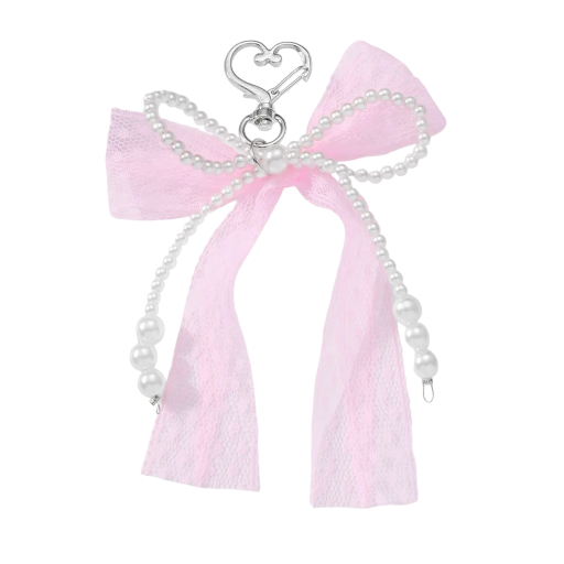 Parelsleutelhanger Imitatie Parels Kanten Strik Elegante Sleutelhanger Handtas Rugzak Romantische Modeaccessoire