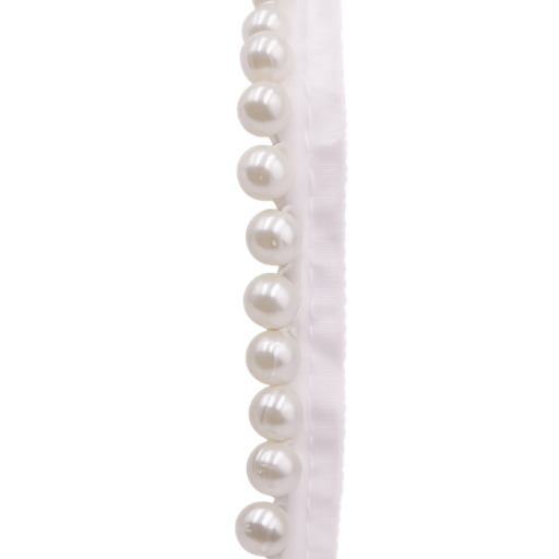 Parelsnoer Kantlint 1,5 cm 91 cm Decoratief lint met parelimitatie Polyester decoratieve kant antracietkleurige parels voor het naaien van trouwdecoraties DIY