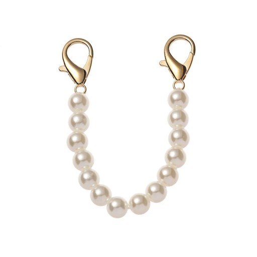 Parelsnoer voor handtas 15 cm Karabijnsluiting Elegante parelband voor handtas Vervangend handvat voor handtas Decoratieve accessoire
