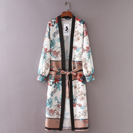 Pareo fleuri pour femmes avec lien