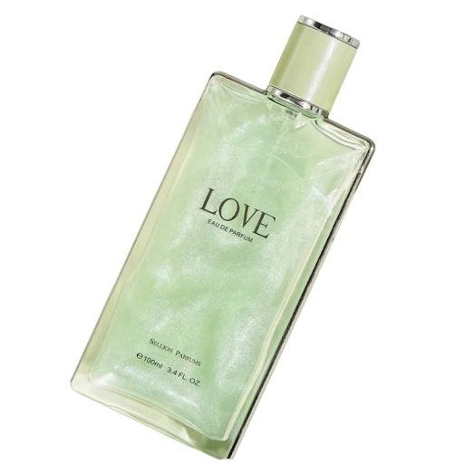Parfémová voda 100 ml Eau de Parfém pre ženy Ovocne kvetinová vôňa Jablko Liči Ruže Vanilka Elegantný flakón Zlaté detaily