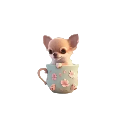 Parfémový klip do auta osvěžovač vzduchu 2D difuzér cca 6 cm dekorace pes v hrnku s květinami do ventilace interiéru