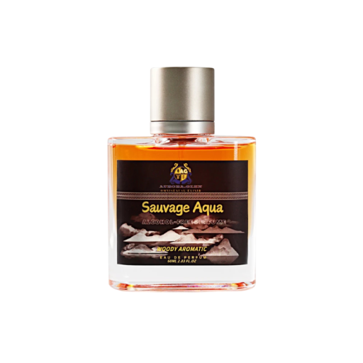 Parfume Aurora.Glen Sauvage Aqua uden alkohol 60 ml herre eau de parfum træagtig aromatisk duft med peber og vetiver ravfarvet til mænd