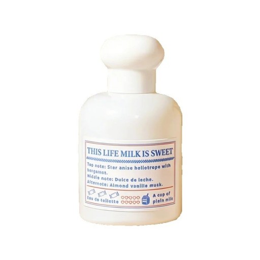 Parfume This Life Milk Is Sweet 50 ml Langtidsholdbar sød mælkefyldig duft med mandel og vanilje Toiletvand i hvid flakon Til daglig brug