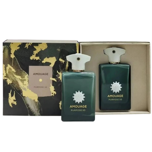 Parfumeret vand Amouage Purpose 50 Man 100 ml herre blomster- og orientalsk duft med rose, ruskind, vanilje og sandeltræ til mænd