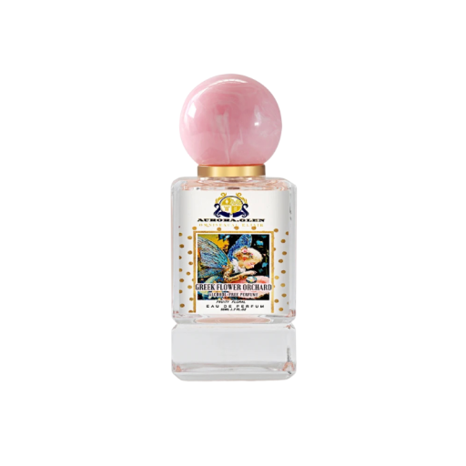 Parfumul Aurora.Glen Greek Flower Orchard fără alcool 50 ml eau de parfum pentru femei cu note fructate și florale cu mosc roz