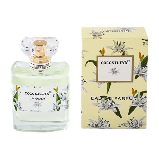 Parfumul COCOSILIYA Aromă florală naturală Grădina de crini 50 ml Apă parfumată de lungă durată Verde Parfum ușor și proaspăt pentru fiecare zi