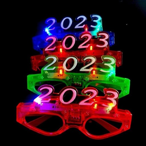 Party-LED-Brille 2023 12 Stk