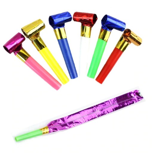 Party Whistles Rollable 10 pcs