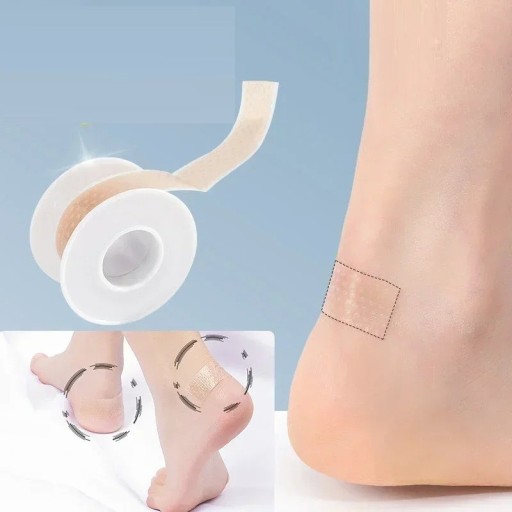 Pasta médica em rolo na cor da pele e transparente Fita adesiva largura 2 cm comprimento 1 m Pasta de gel respirável para proteção da pele