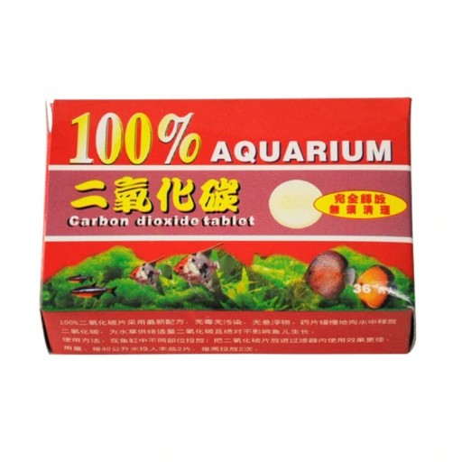 Pastilhas de CO2 para plantas de aquário Fonte de dióxido de carbono para o aquário Embalagem com 36 pastilhas em saquinhos Dose 2 pastilhas para 40 l