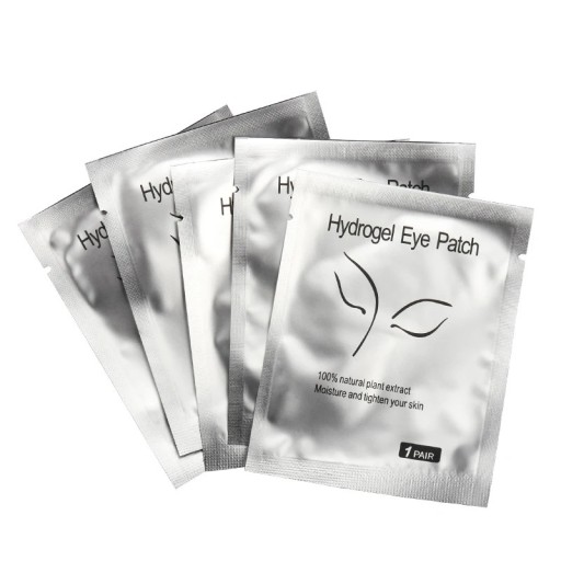 Patchs en hydrogel pour les yeux 50 paires 7 x 3,3 x 2,8 cm Patches pour extension de cils Bandes pour paupières inférieures Accessoires cosmétiques