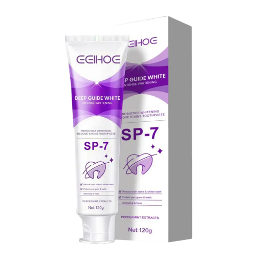 Pâte dentifrice probiotique Pâte dentifrice blanchissante éclaircit et élimine les taches Pâte à dents pour une haleine fraîche 120 g