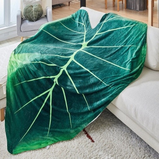 Pătură în formă de frunză 130 x 150 cm