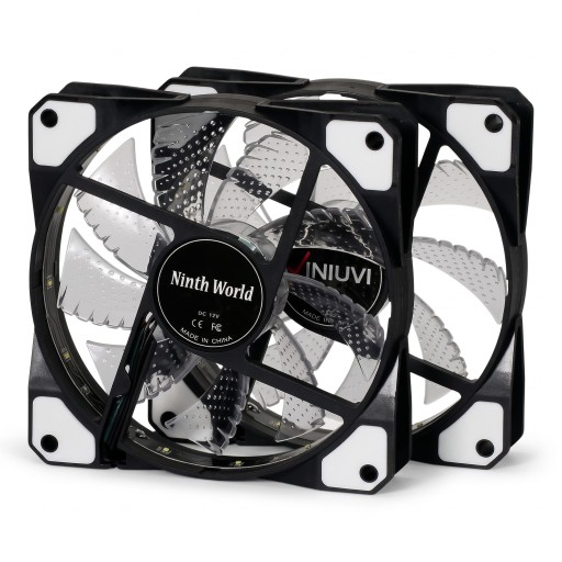 PC-koteloitu 120 mm 15 LED-taustavalaistus Hiljainen 1200–1300 rpm 120 x 120 x 25 mm 12 V 4pin- ja 3pin-liitin PC:n jäähdytykseen