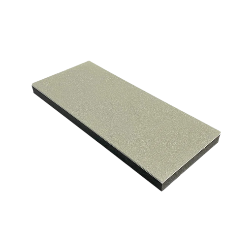 Pedra de afiar diamantada 240 grit com base antiderrapante, pedra de afiar reforçada, ângulo de 15 graus para facas de cozinha, grande área de afiação