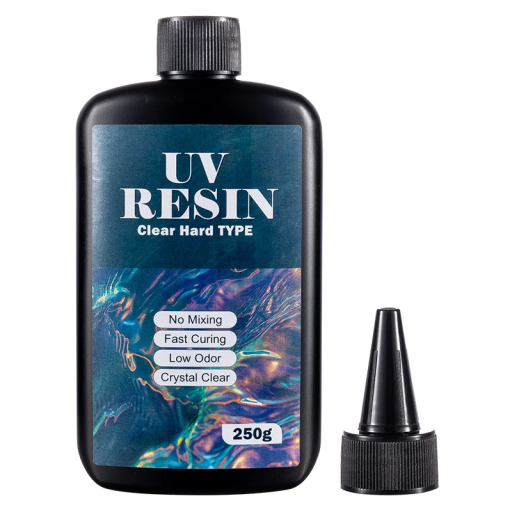 Pegamento epoxi de resina UV transparente de curado rápido para moldes de fundición, fabricación de joyas y proyectos de manualidades.