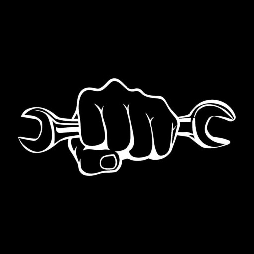 Pegatina para coche con puño y llave