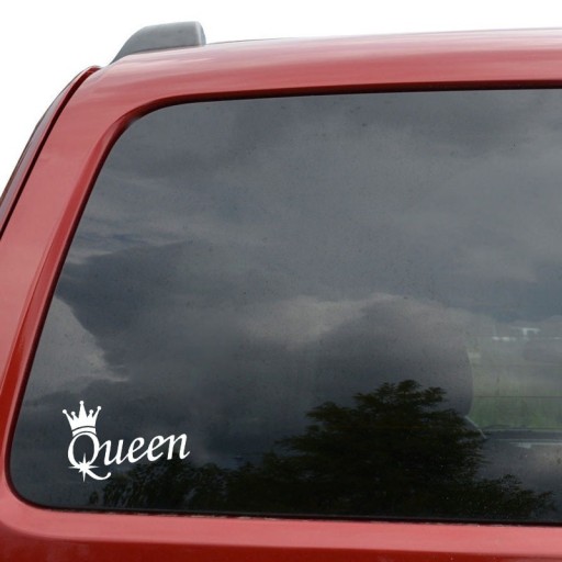 Pegatina para coche de la reina