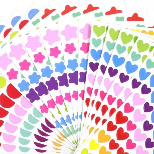Pegatinas de colores E102