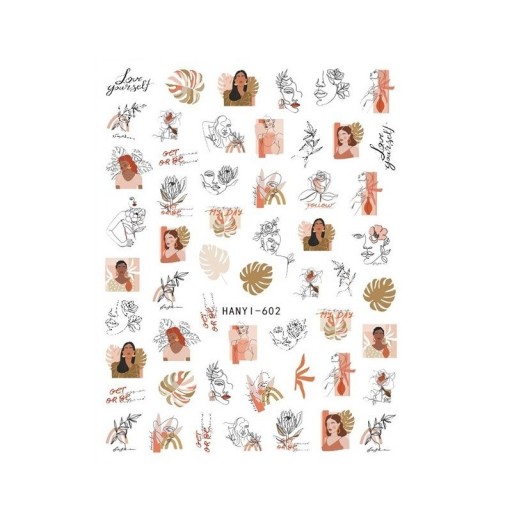 Pegatinas para uñas P3352