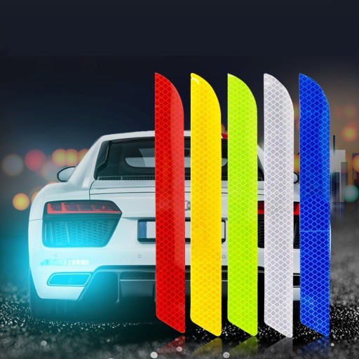 Pegatinas reflectantes coloridas para coche, 2 uds.