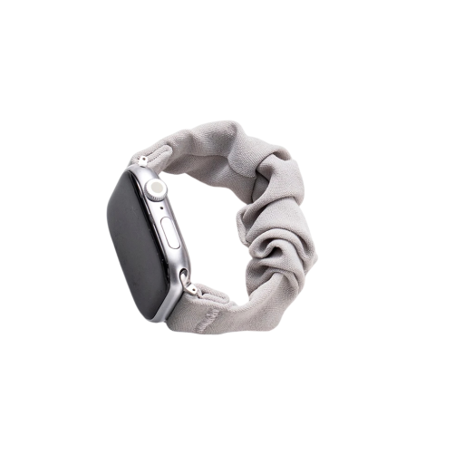 Pehmeä harmaa joustava ranneke S 119–160 mm Apple Watch 42 44 45 mm Series 1–9 SE SE2 Mukautuva mukava ranneke älykelloille