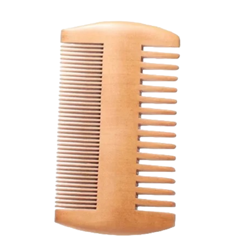 Peigne à barbe en bois Peigne en bois naturel 10 x 5,8 x 1,3 cm V255