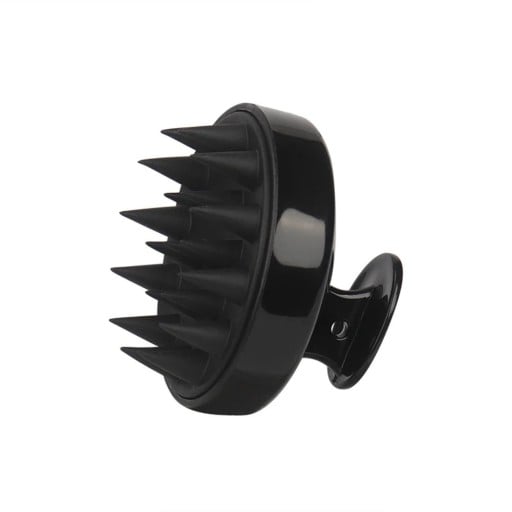 Peigne de massage pour le cuir chevelu 8 cm x 7 cm Outil de massage noir pour la relaxation, la stimulation de la croissance des cheveux