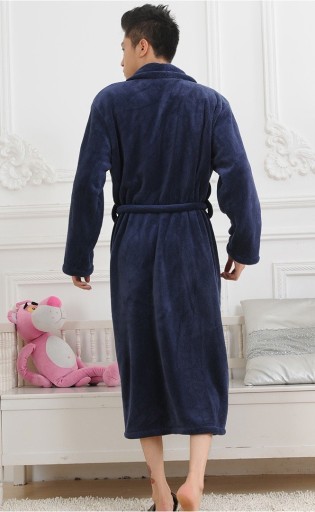 Peignoir stylé pour homme - Bleu foncé